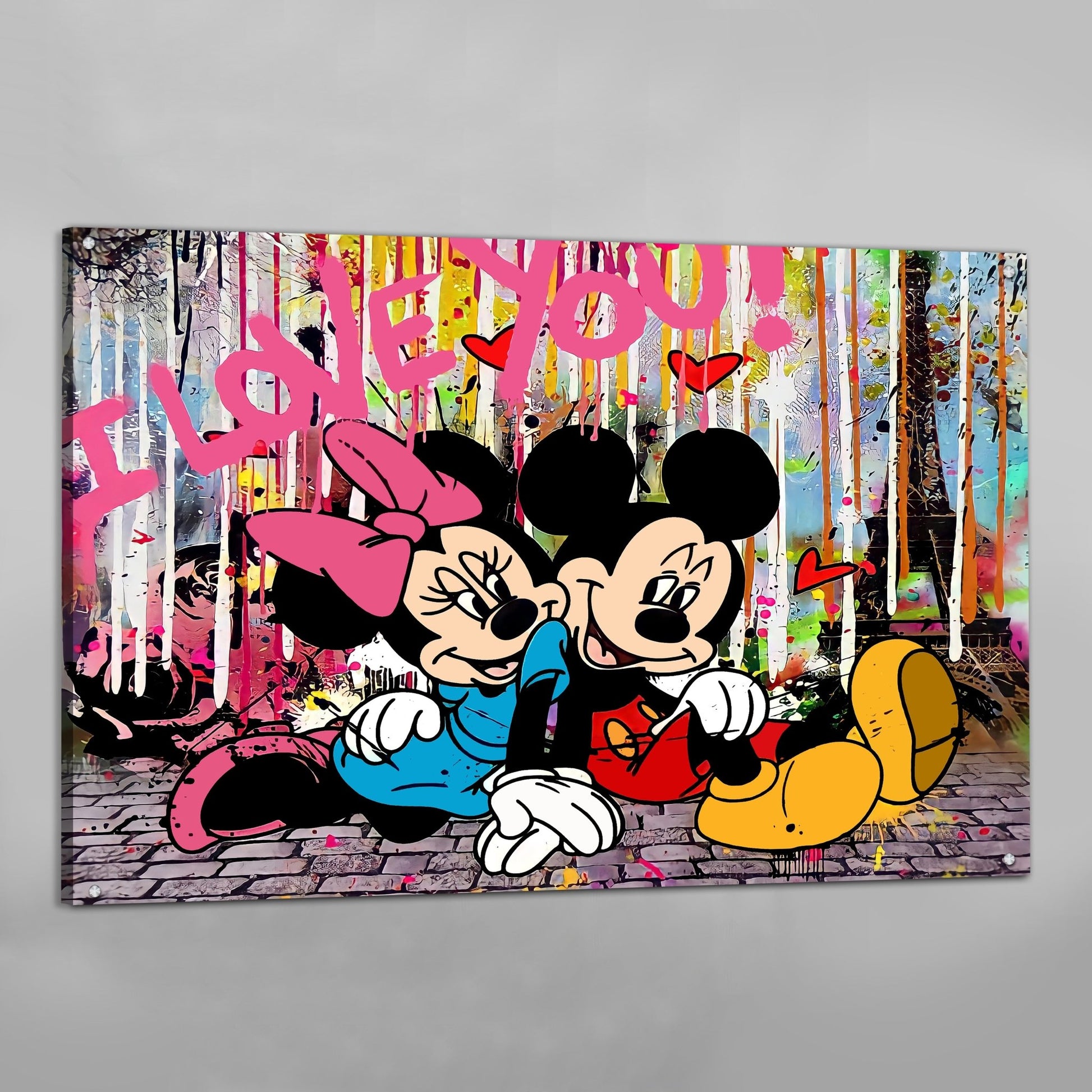 Cuadro Graffiti Minnie & Mickey - La Casa Del Cuadro