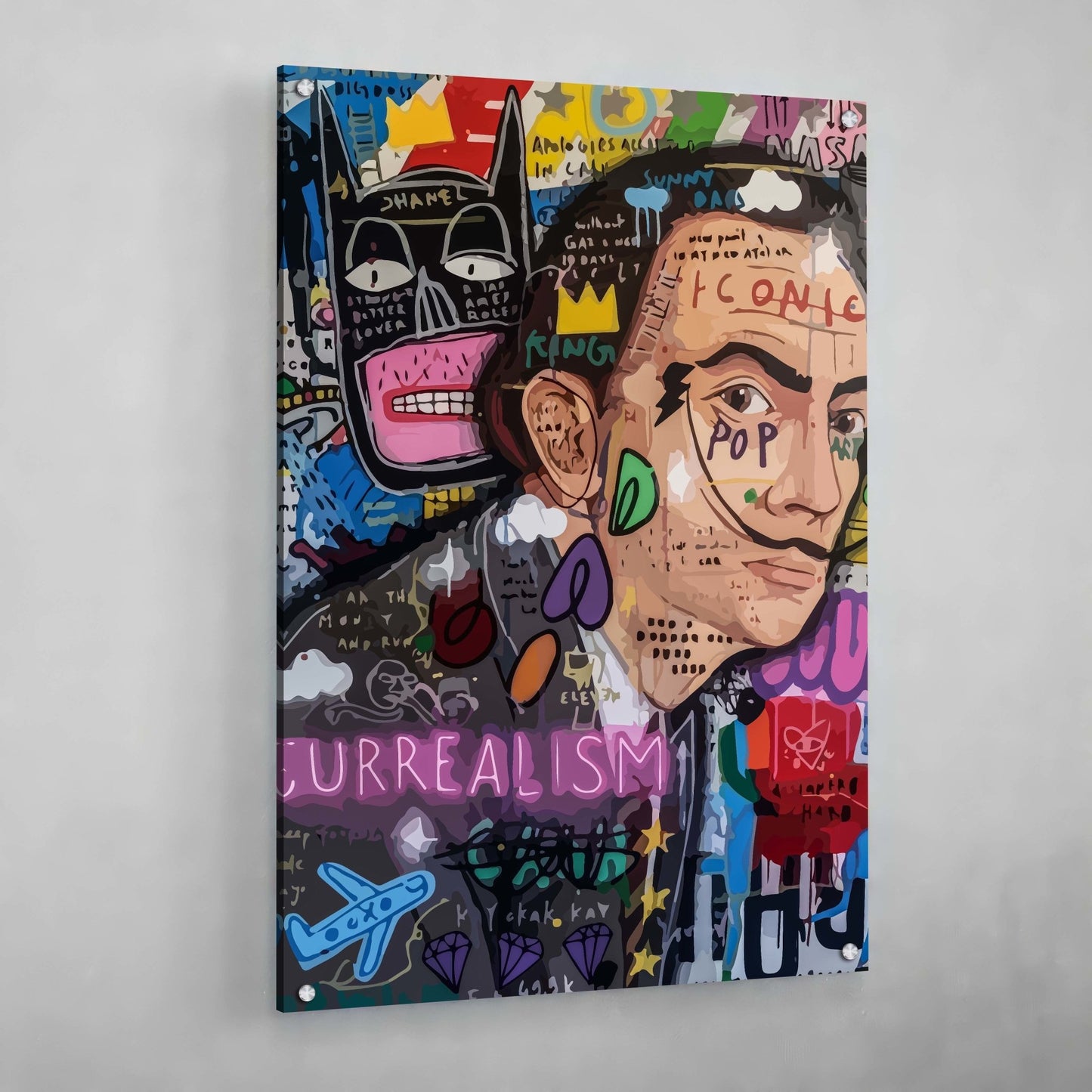 Cuadro Graffiti Salvador Dali - La Casa Del Cuadro