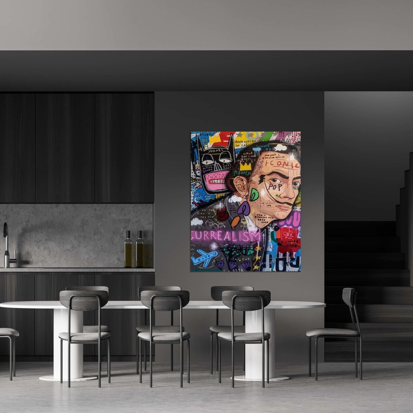 Cuadro Graffiti Salvador Dali - La Casa Del Cuadro