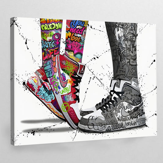 Cuadro Graffiti Sneakers - La Casa Del Cuadro