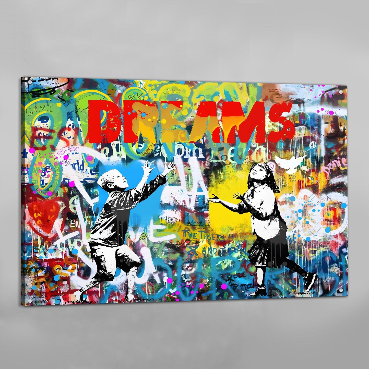 Cuadro Graffiti Sueños - La Casa Del Cuadro