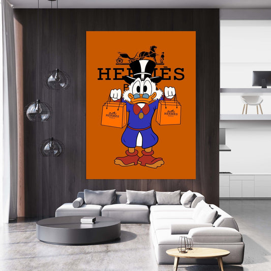 Cuadro Hermes Scrooge McDuck - La Casa Del Cuadro