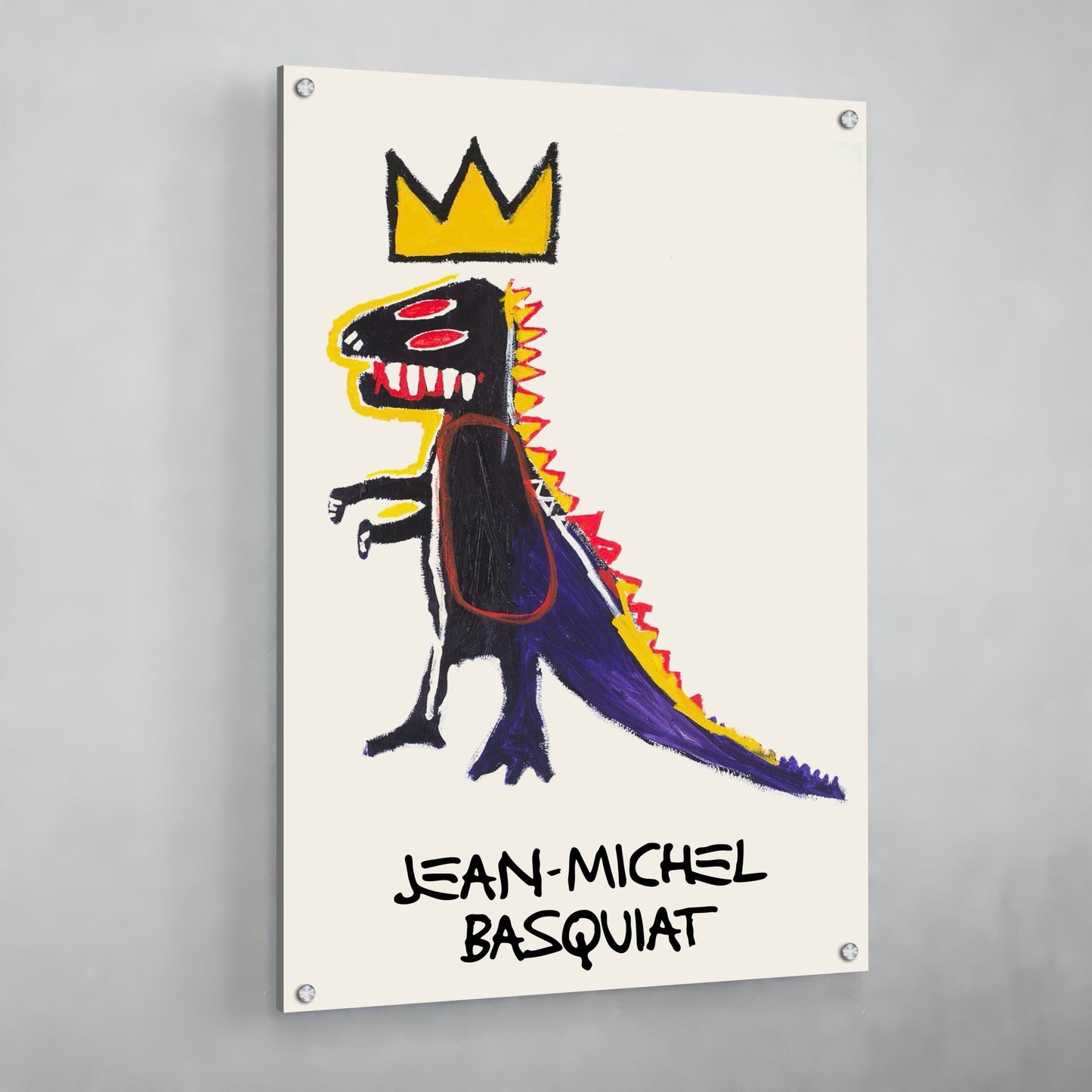 Cuadro Jean-Michel Basquiat Dinosaurio - La Casa Del Cuadro