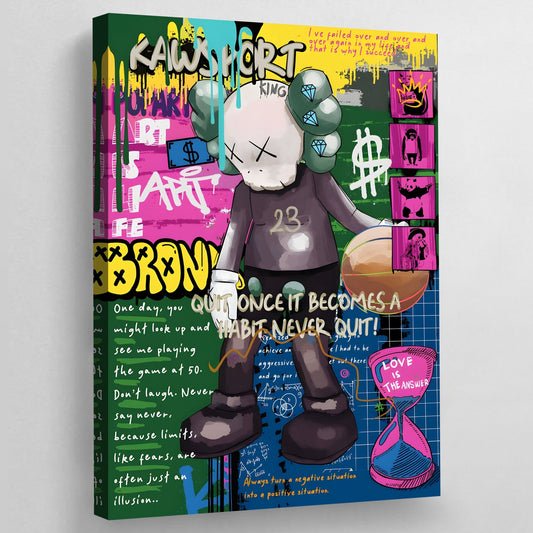 Cuadro Kaws Baloncesto - La Casa Del Cuadro