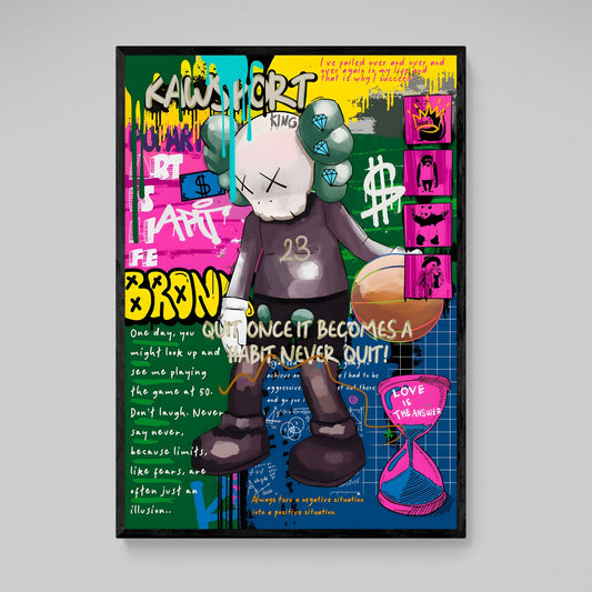 Cuadro Kaws Baloncesto - La Casa Del Cuadro