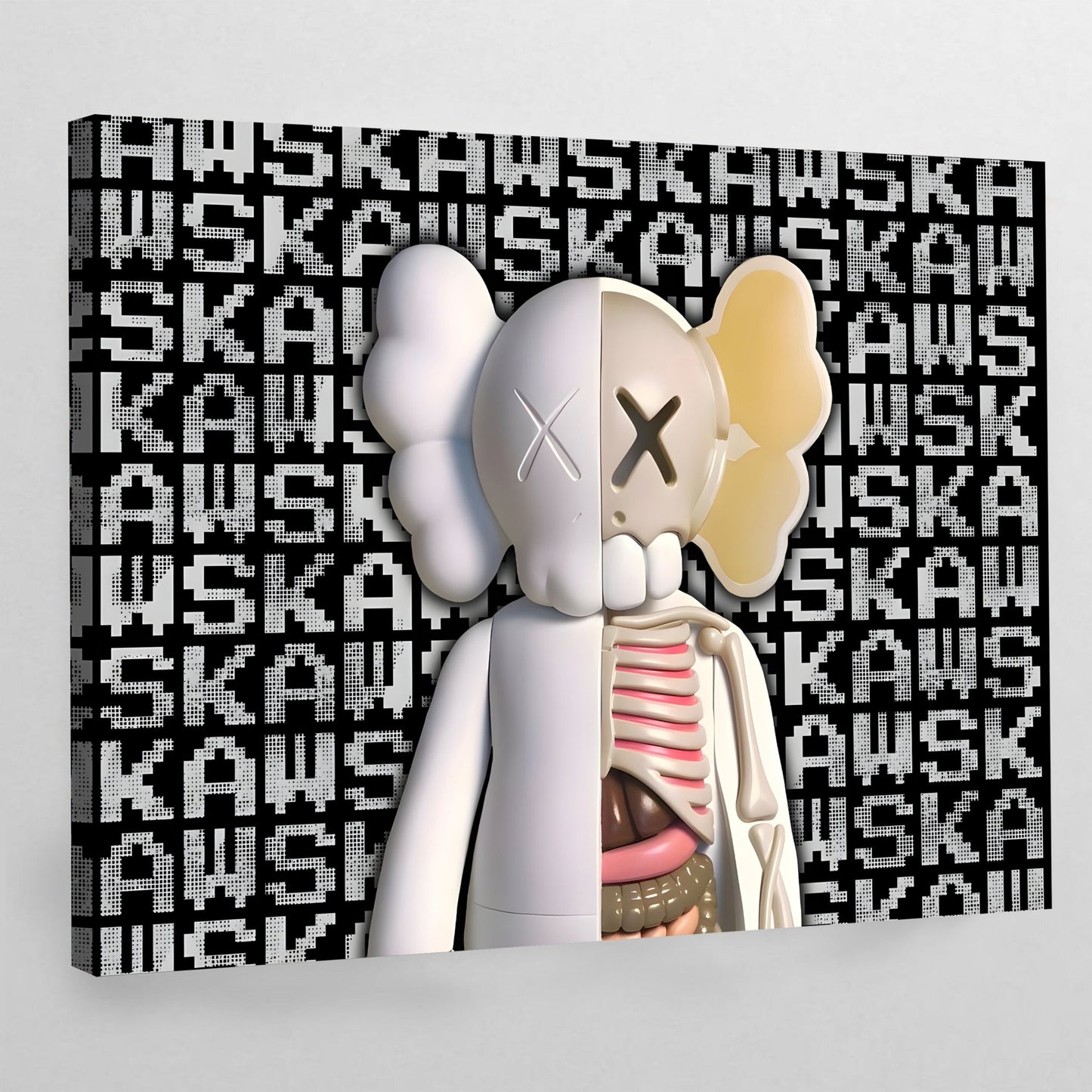 Cuadro Kaws Esqueleto - La Casa Del Cuadro