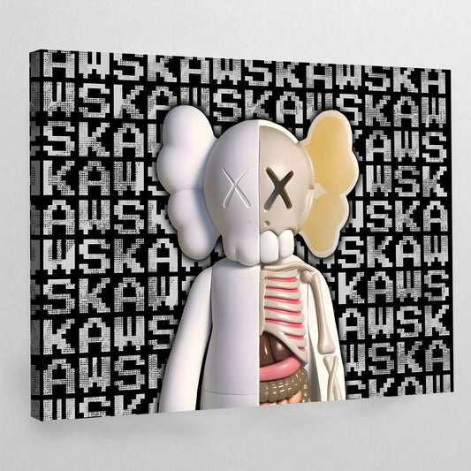 Cuadro Kaws Esqueleto - La Casa Del Cuadro