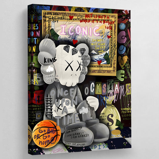 Cuadro Kaws Graffiti - La Casa Del Cuadro