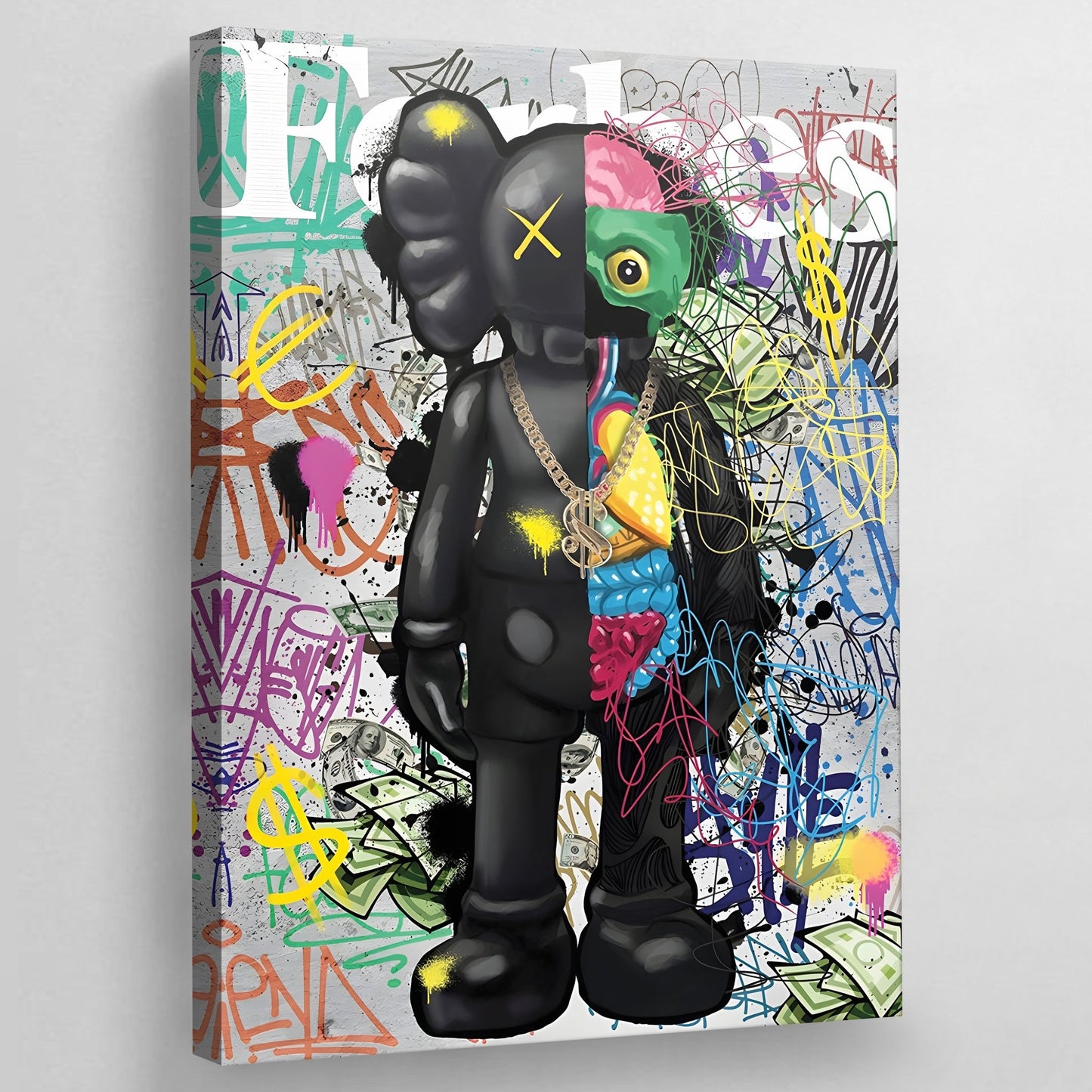 Cuadro Kaws Graffitis - La Casa Del Cuadro