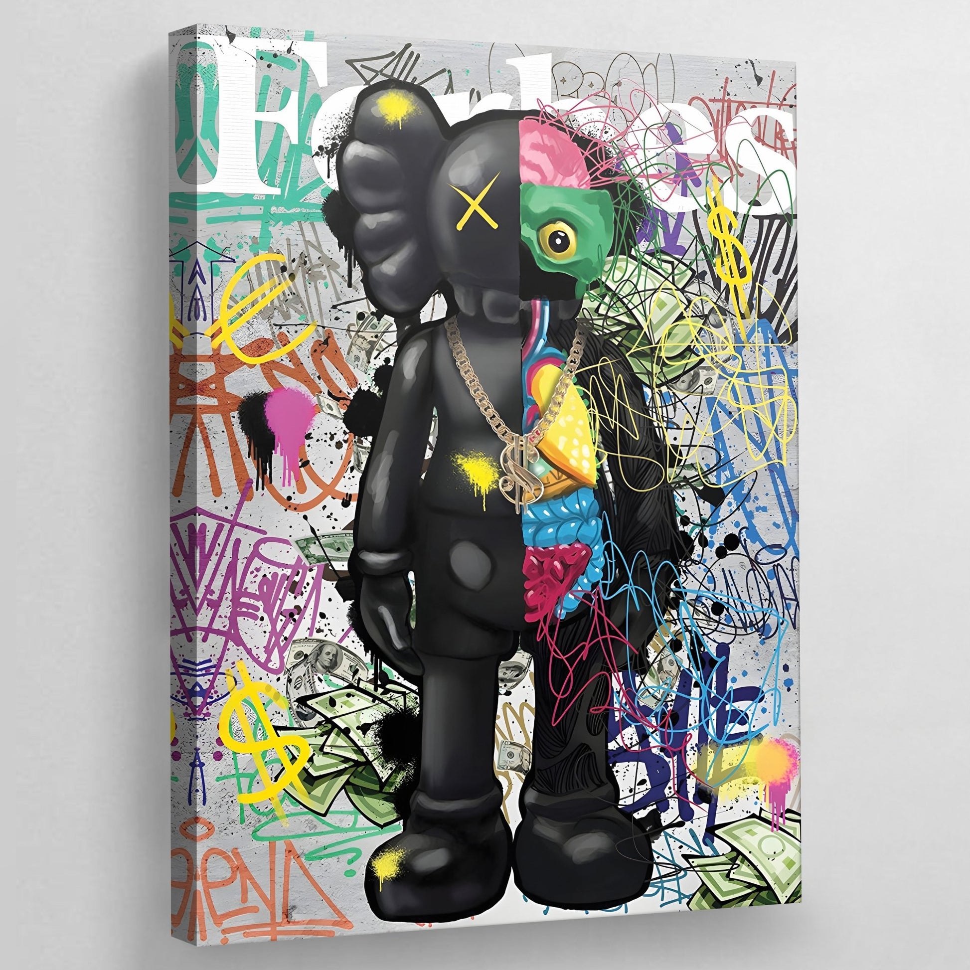 Cuadro Kaws Graffitis - La Casa Del Cuadro