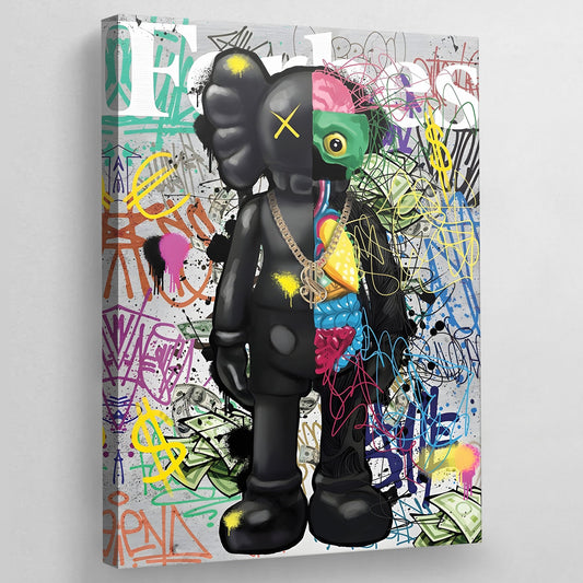 Cuadro Kaws Graffitis - La Casa Del Cuadro