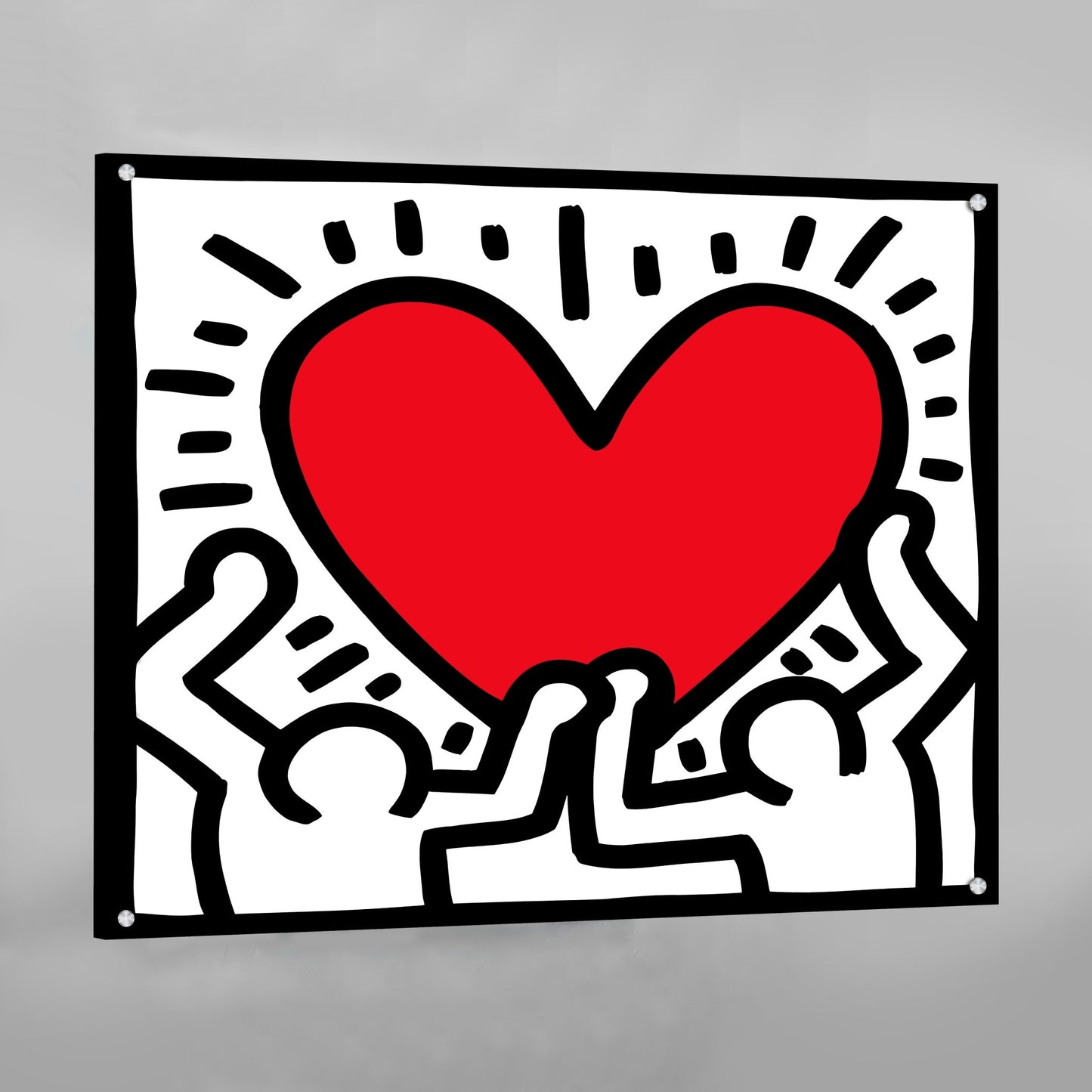 Cuadro Keith Haring Corazón - La Casa Del Cuadro