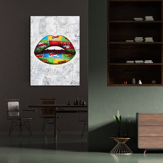 Cuadro Labios Pop Art - La Casa Del Cuadro