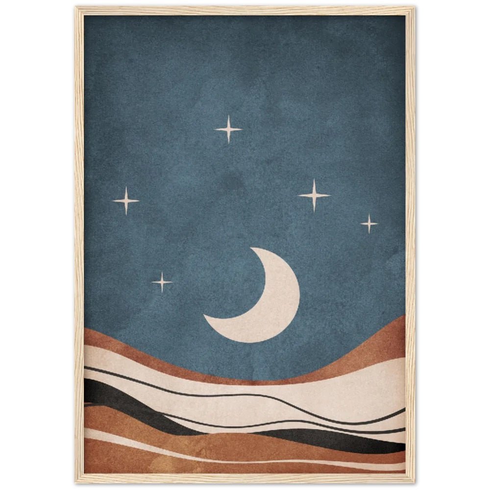 Cuadro Luna Minimalista - La Casa Del Cuadro