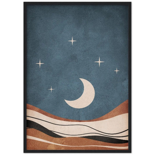 Cuadro Luna Minimalista - La Casa Del Cuadro