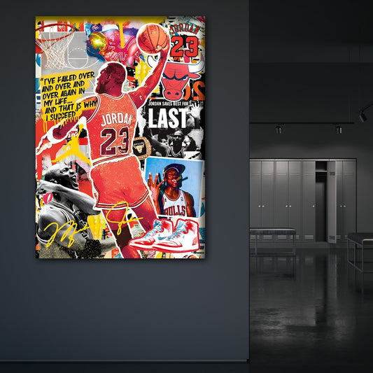 Cuadro Michael Jordan Pop Art - La Casa Del Cuadro