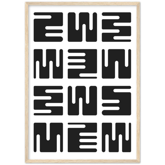 Cuadro Minimalista Blanco y Negro - La Casa Del Cuadro