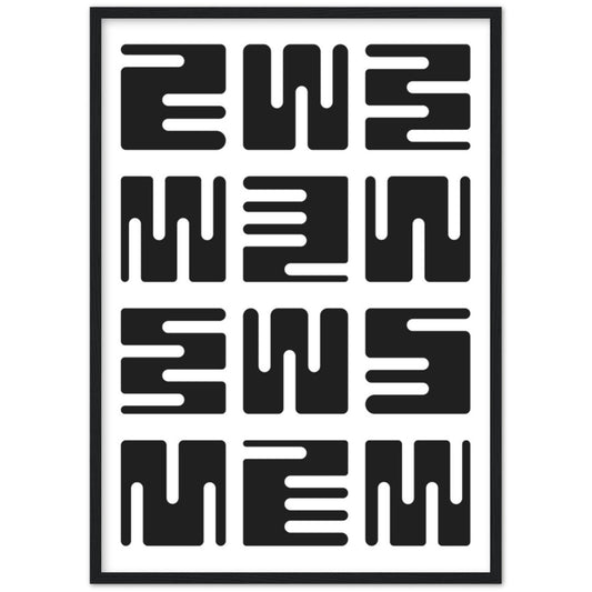 Cuadro Minimalista Blanco y Negro - La Casa Del Cuadro