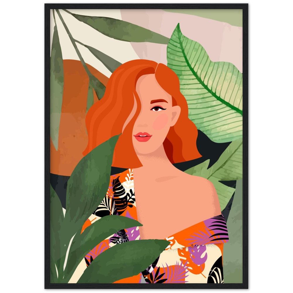 Cuadro Minimalista Boho Mujer - La Casa Del Cuadro