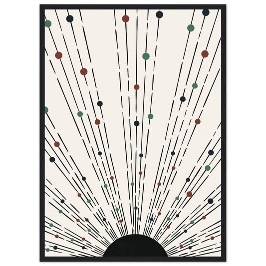 Cuadro Minimalista Boho Negro Y Marrón - La Casa Del Cuadro