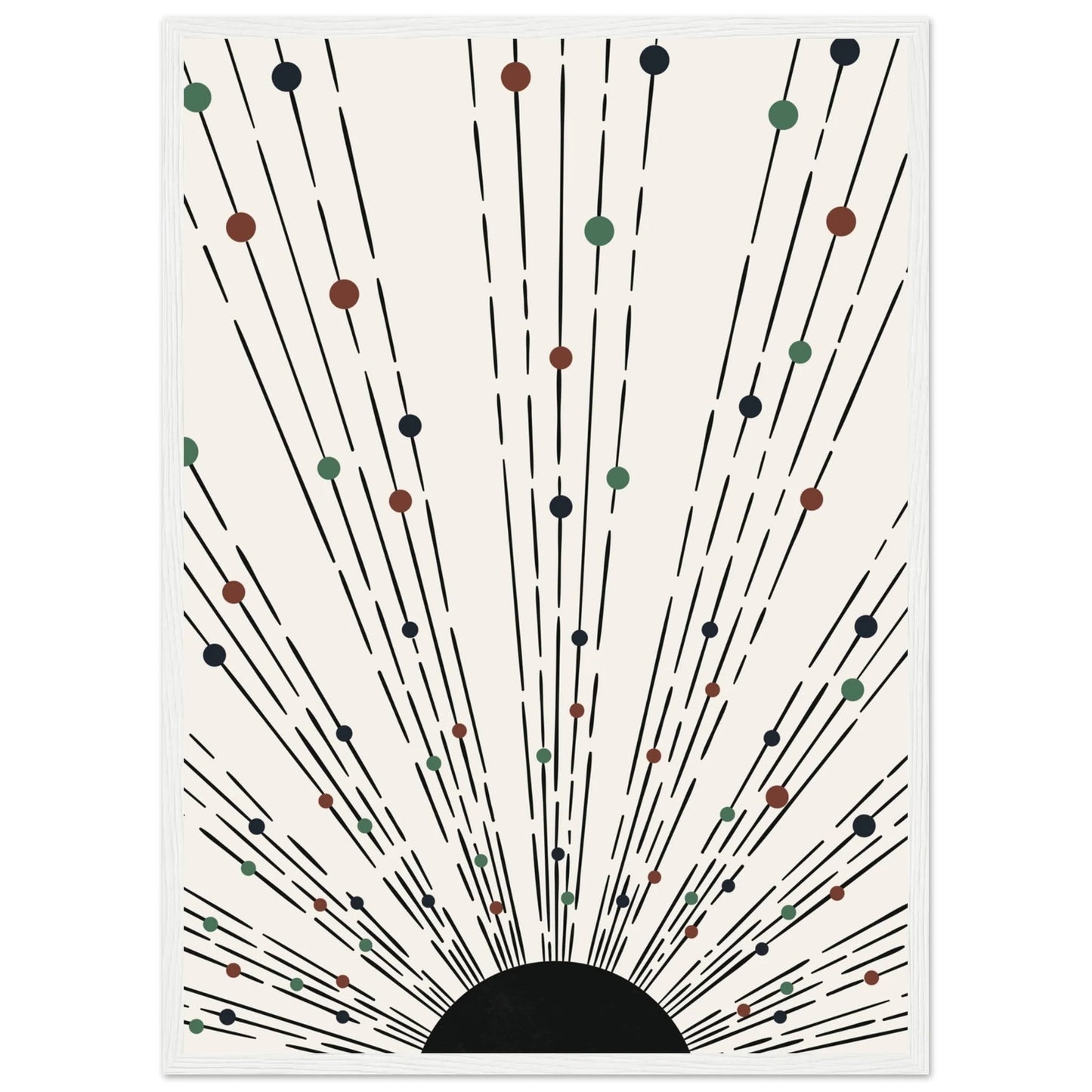 Cuadro Minimalista Boho Negro Y Marrón - La Casa Del Cuadro