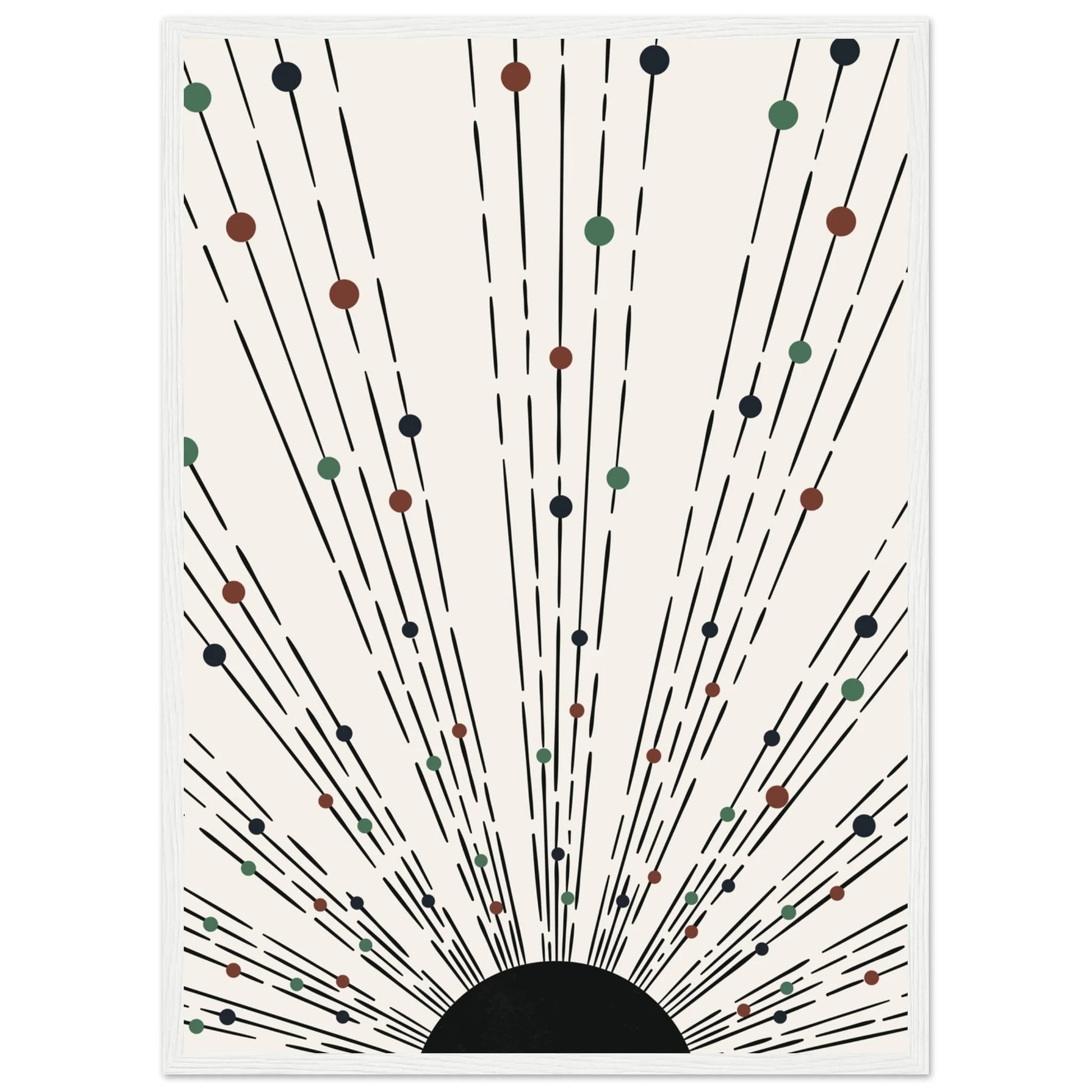 Cuadro Minimalista Boho Negro Y Marrón - La Casa Del Cuadro