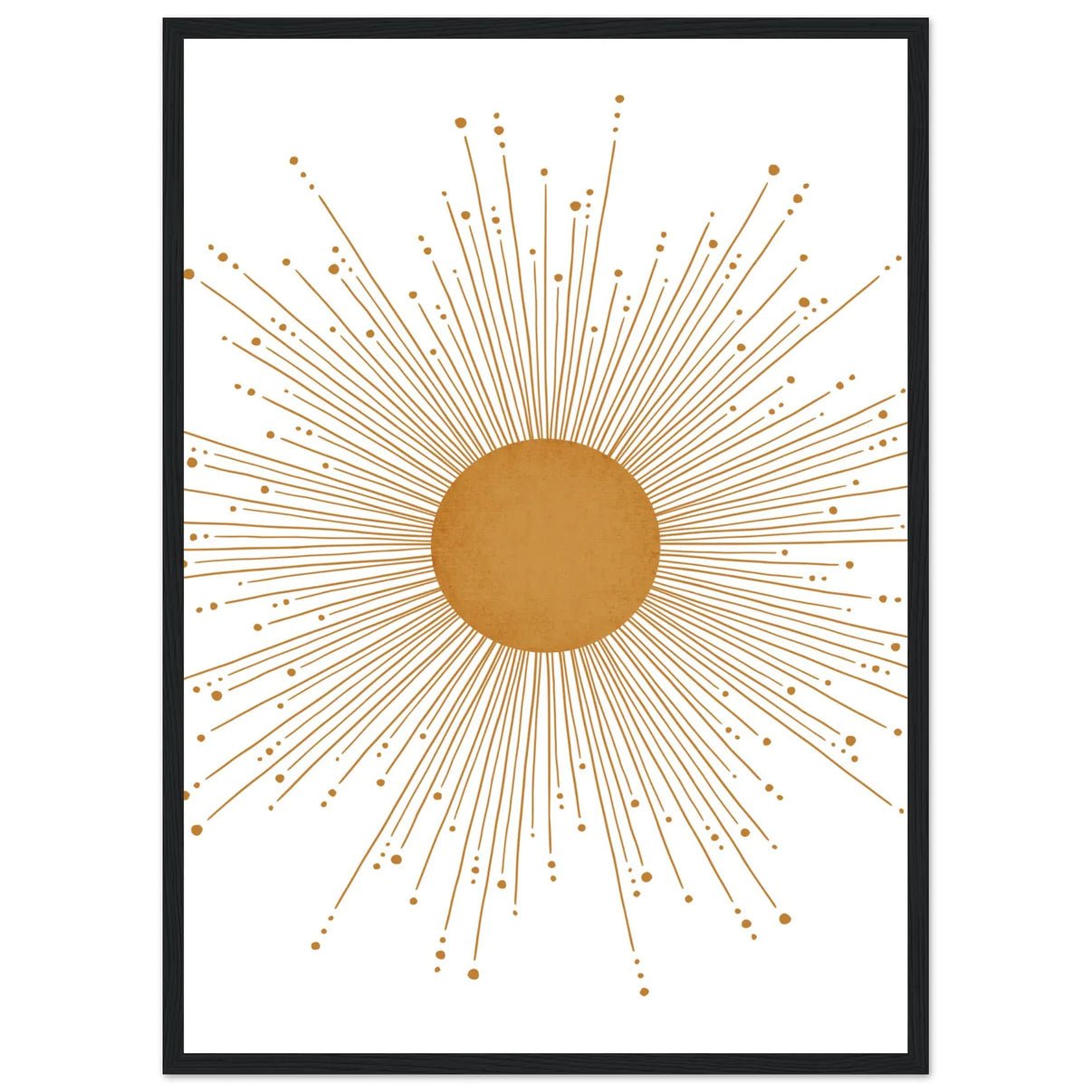 Cuadro Minimalista Boho Sol - La Casa Del Cuadro