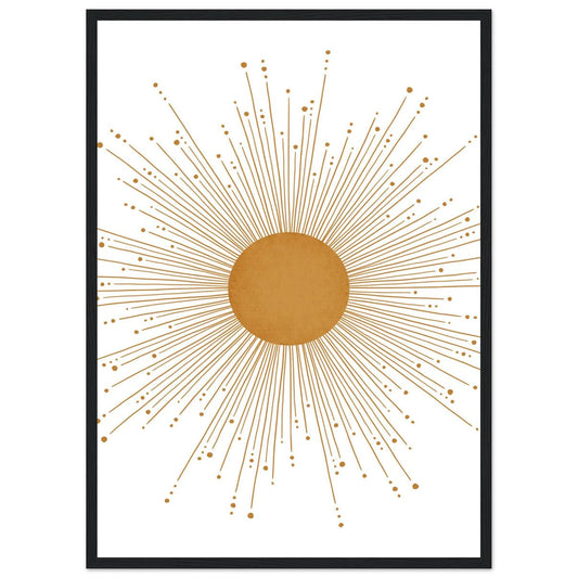 Cuadro Minimalista Boho Sol - La Casa Del Cuadro
