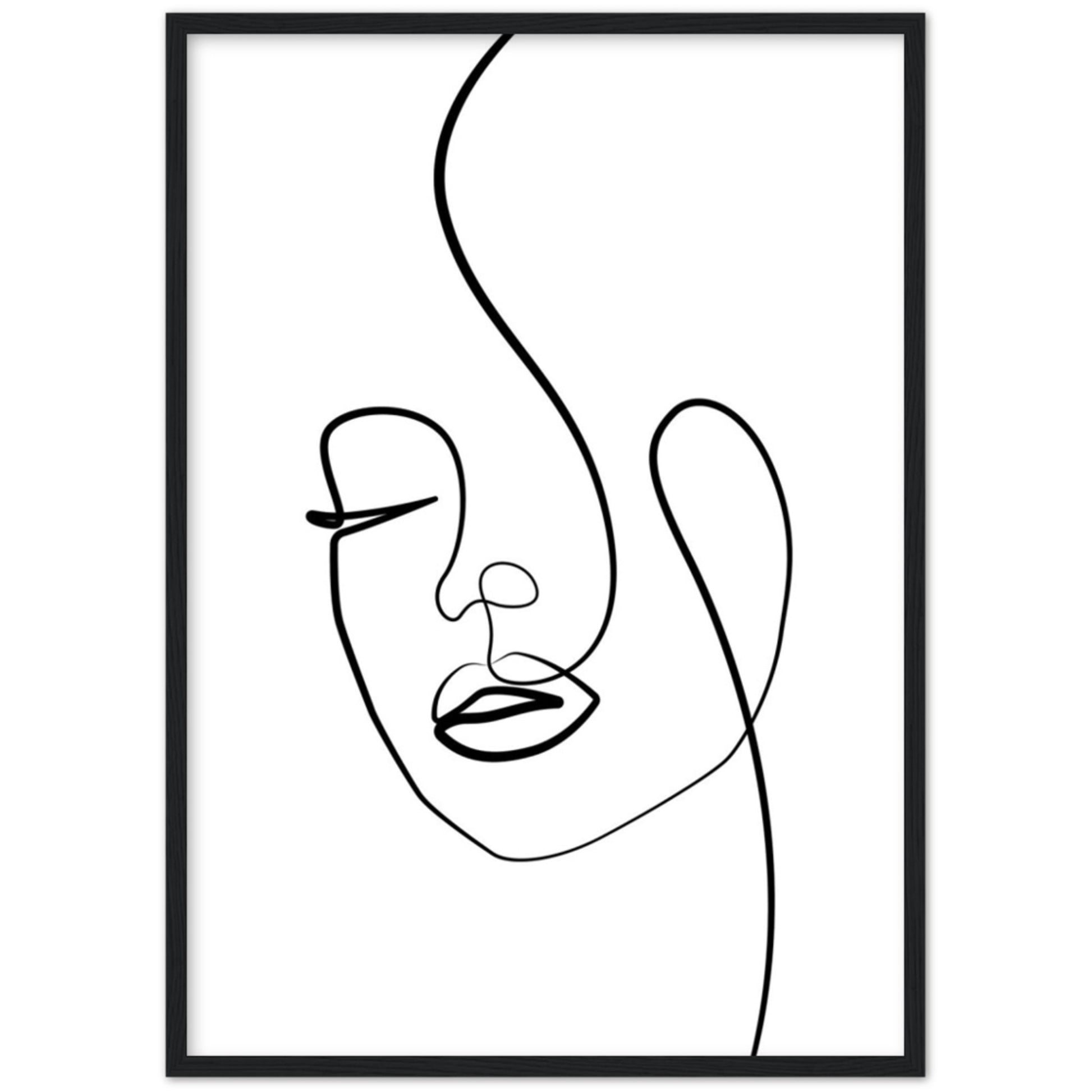 Cuadro Minimalista Cara Mujer - La Casa Del Cuadro