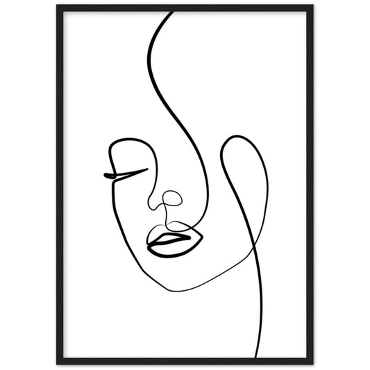 Cuadro Minimalista Cara Mujer - La Casa Del Cuadro