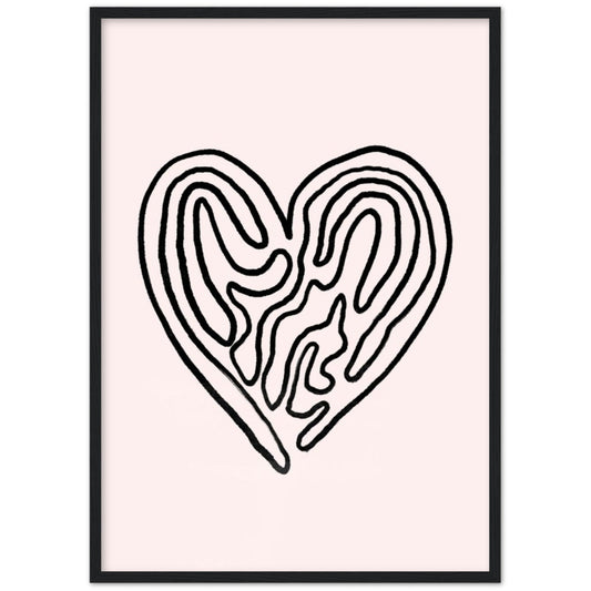 Cuadro Minimalista Corazón - La Casa Del Cuadro