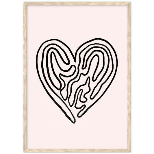 Cuadro Minimalista Corazón - La Casa Del Cuadro