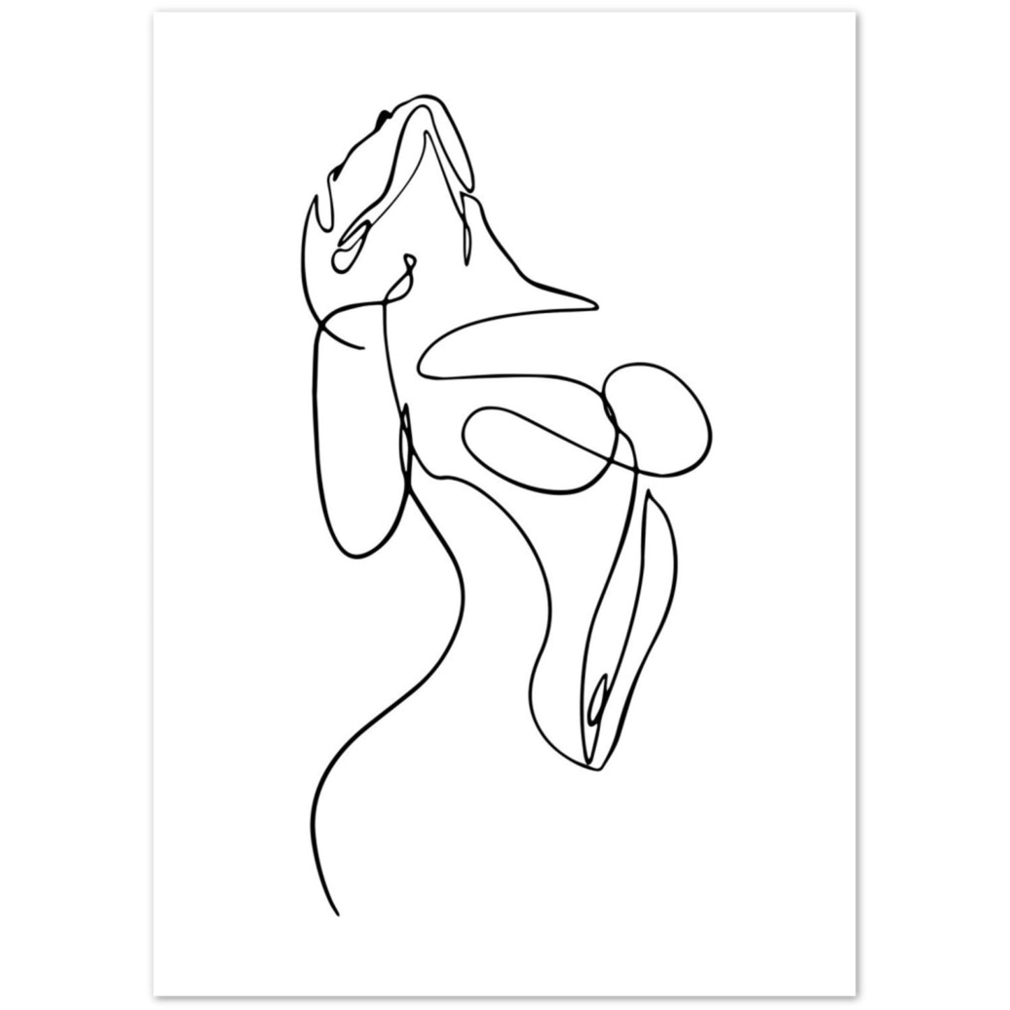 Cuadro Minimalista Cuerpo Mujer - La Casa Del Cuadro