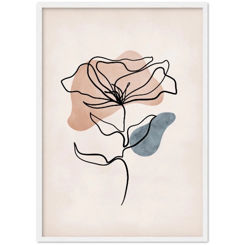 Cuadro Minimalista Flor - La Casa Del Cuadro