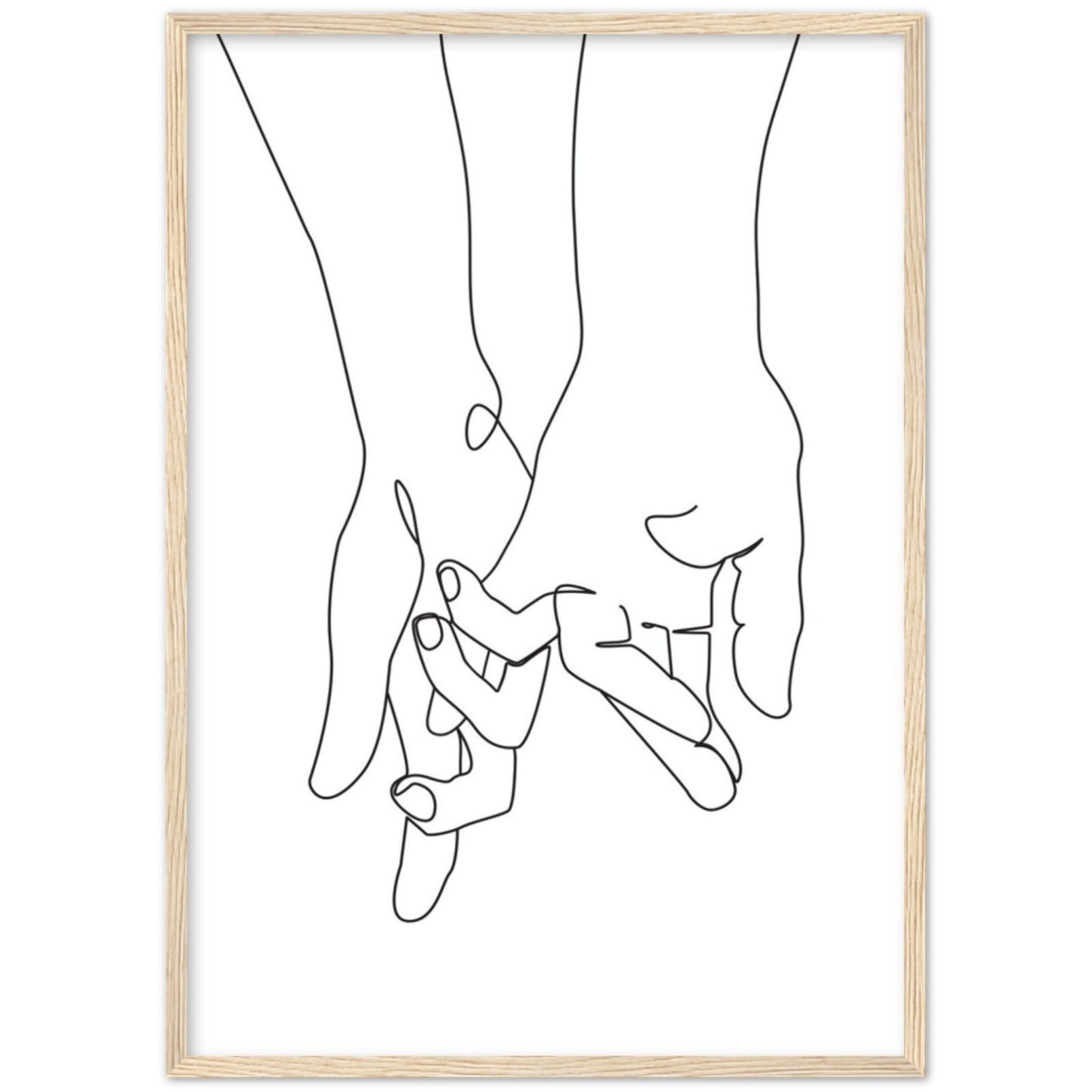 Cuadro Minimalista Manos Amorosas - La Casa Del Cuadro