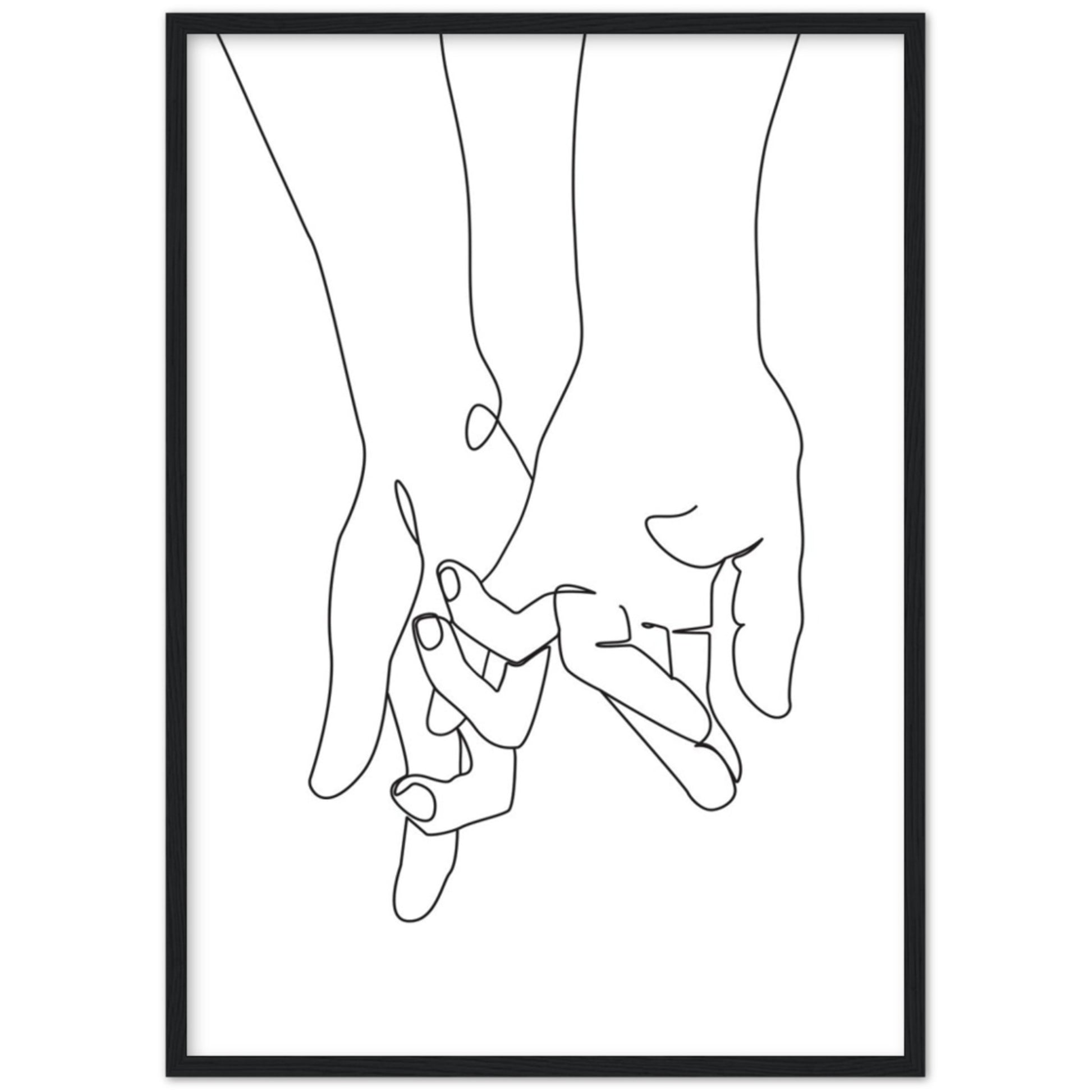 Cuadro Minimalista Manos Amorosas - La Casa Del Cuadro