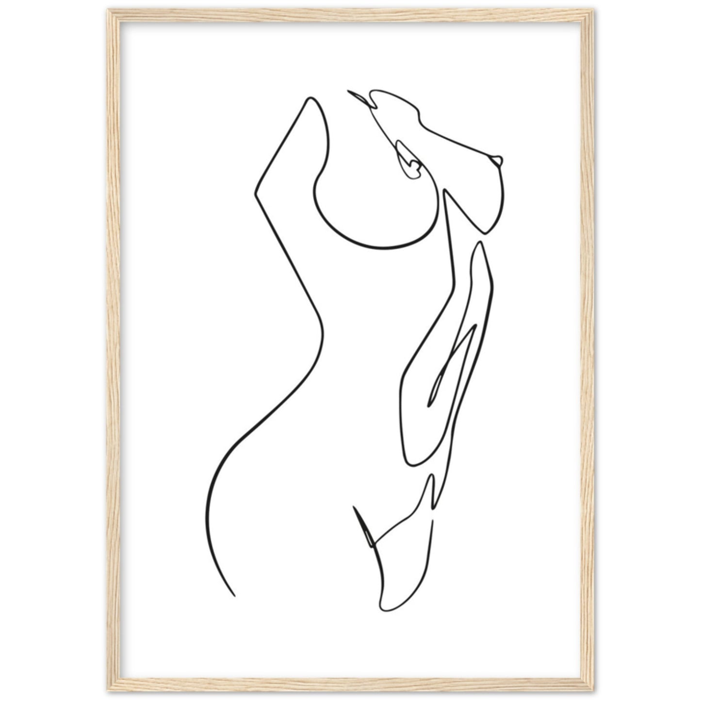 Cuadro Minimalista Mujer Desnuda - La Casa Del Cuadro