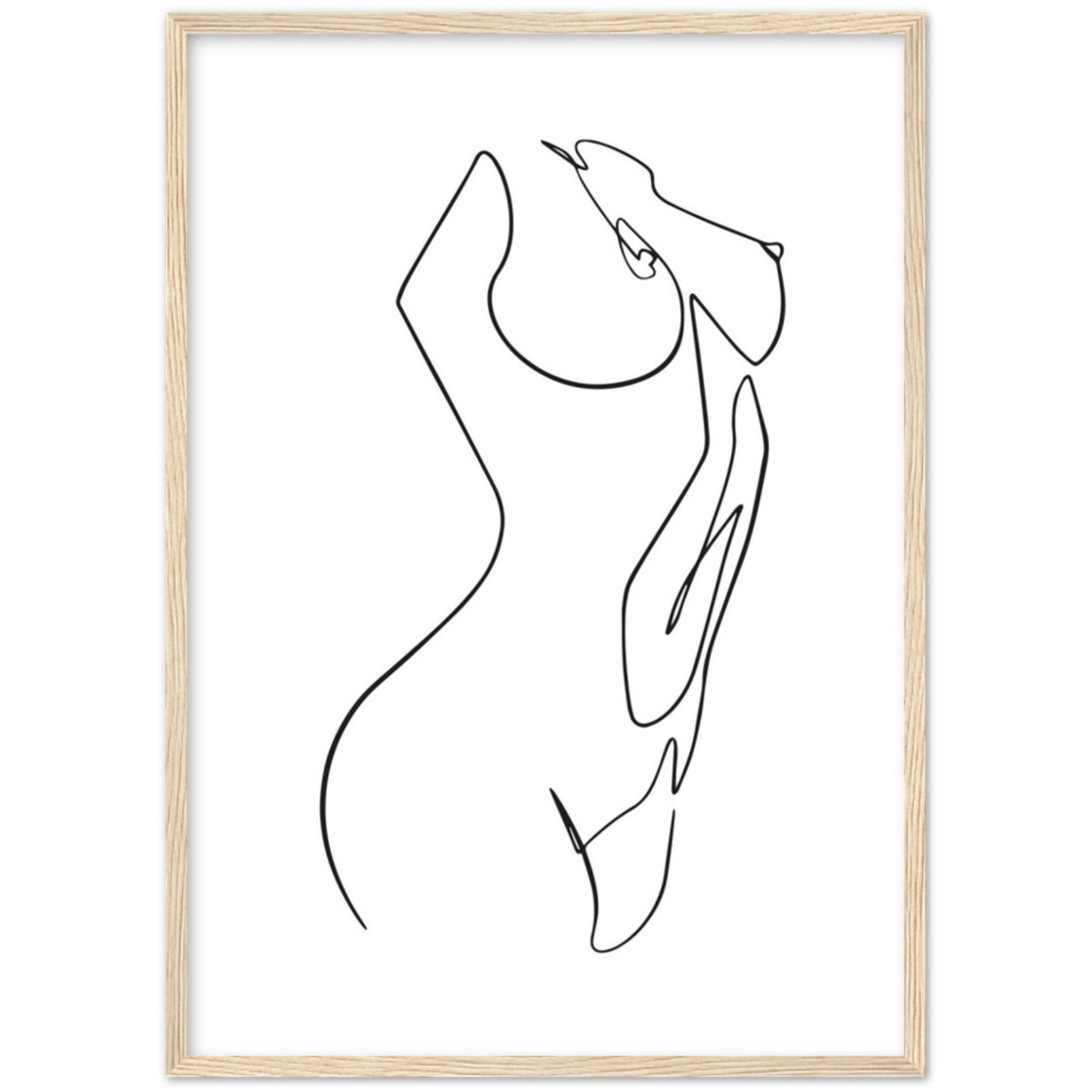 Cuadro Minimalista Mujer Desnuda - La Casa Del Cuadro