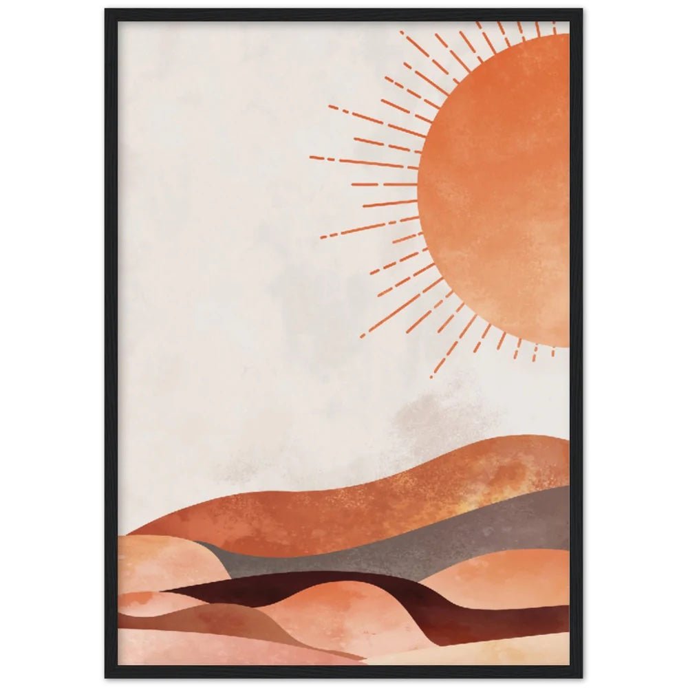 Cuadro Minimalista Sol - La Casa Del Cuadro