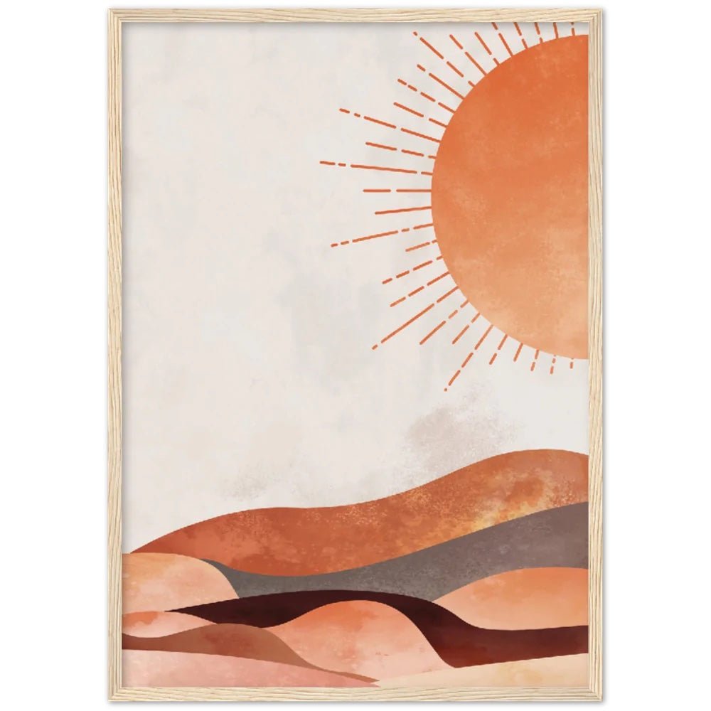 Cuadro Minimalista Sol - La Casa Del Cuadro