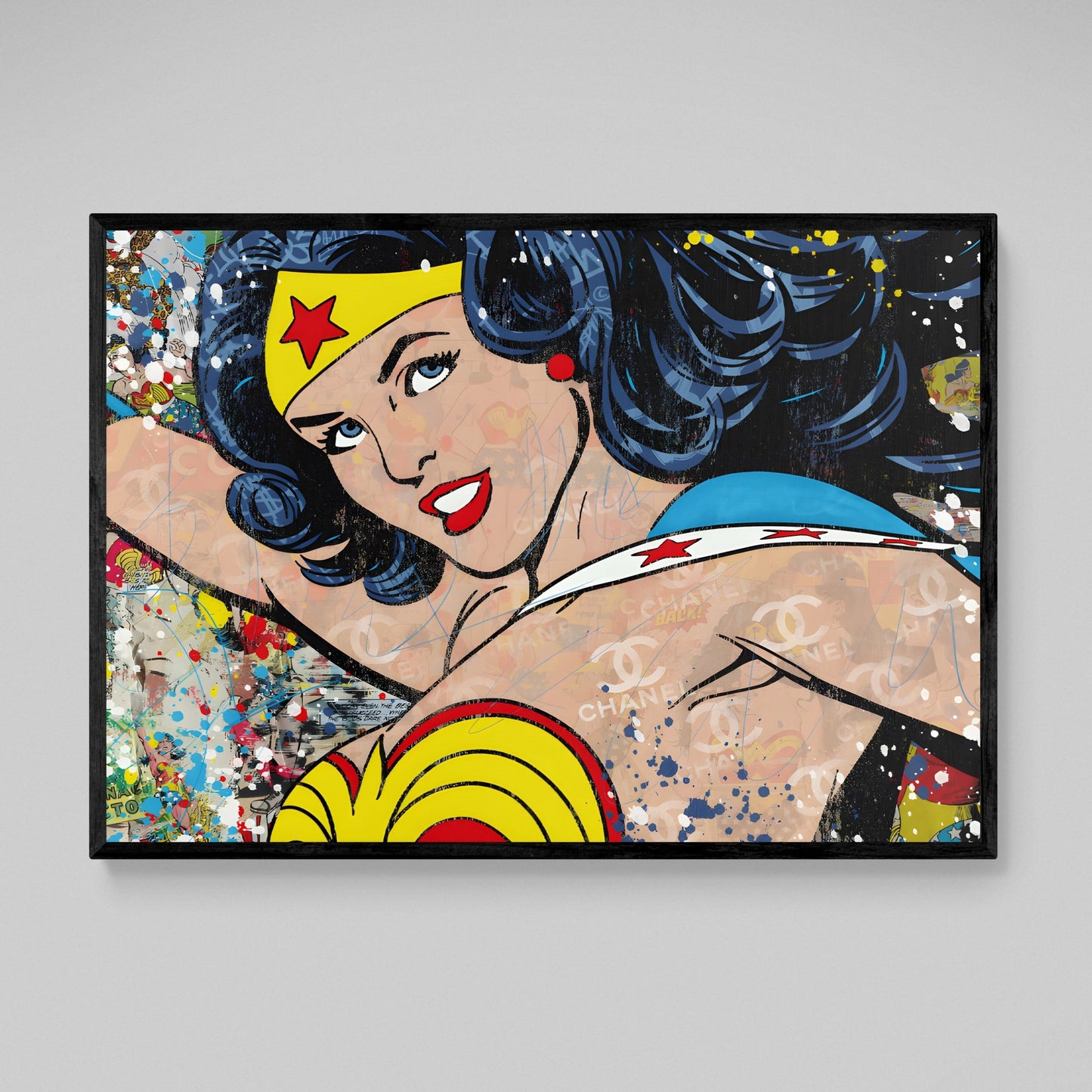 Cuadro Mujer Maravilla Pop Art - La Casa Del Cuadro