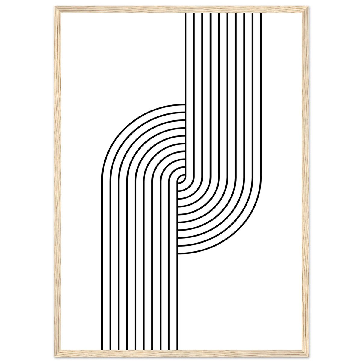 Cuadro Negro Minimalista - La Casa Del Cuadro