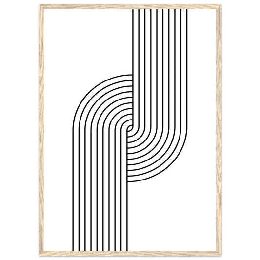 Cuadro Negro Minimalista - La Casa Del Cuadro