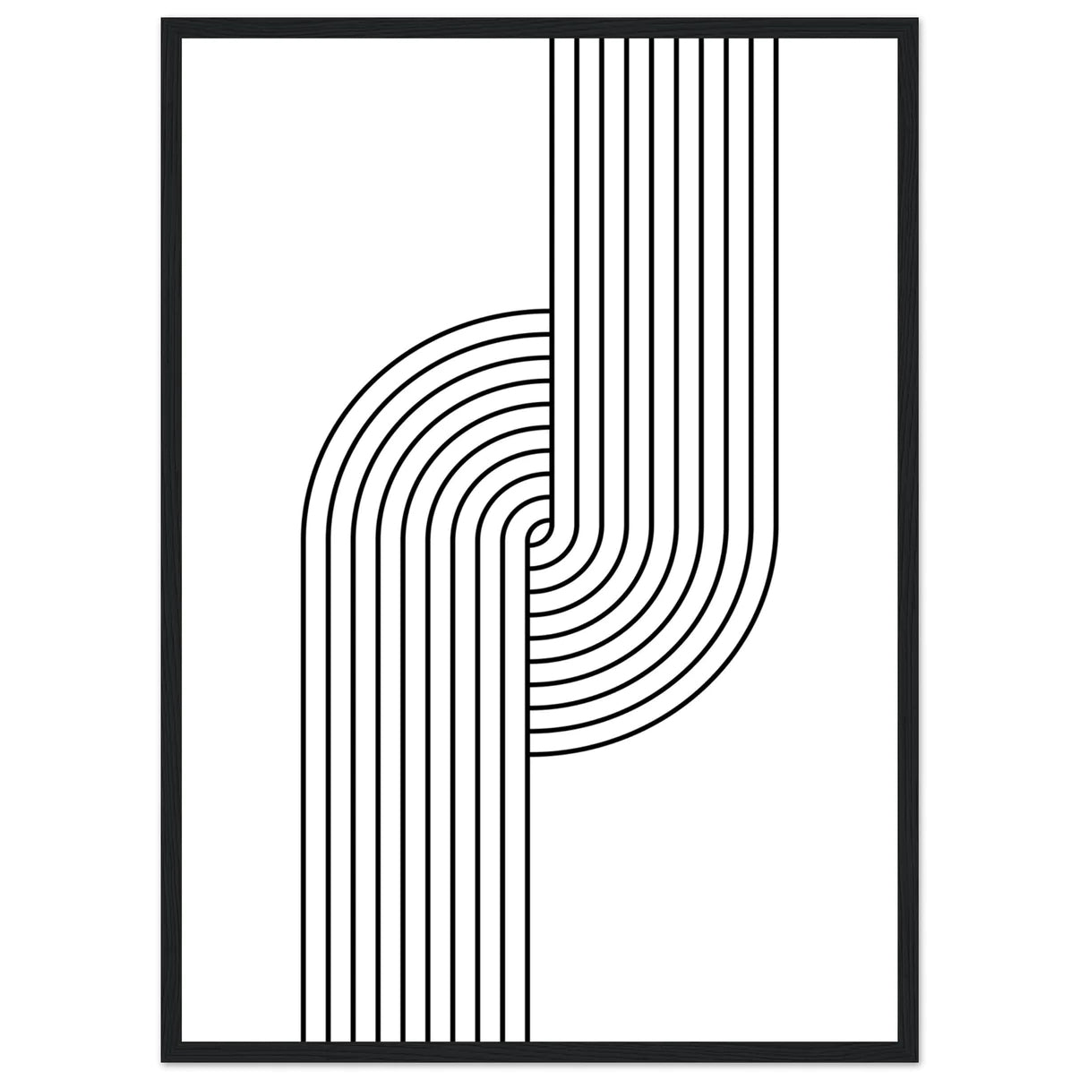 Cuadro Negro Minimalista - La Casa Del Cuadro