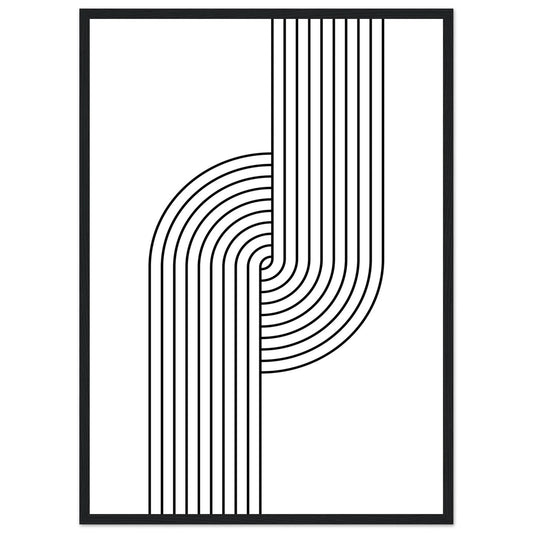 Cuadro Negro Minimalista - La Casa Del Cuadro