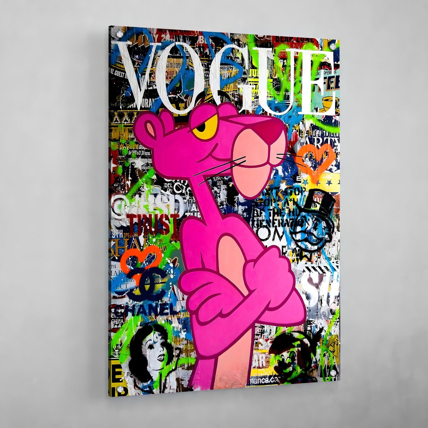 Cuadro Pantera Rosa Pop Art - La Casa Del Cuadro