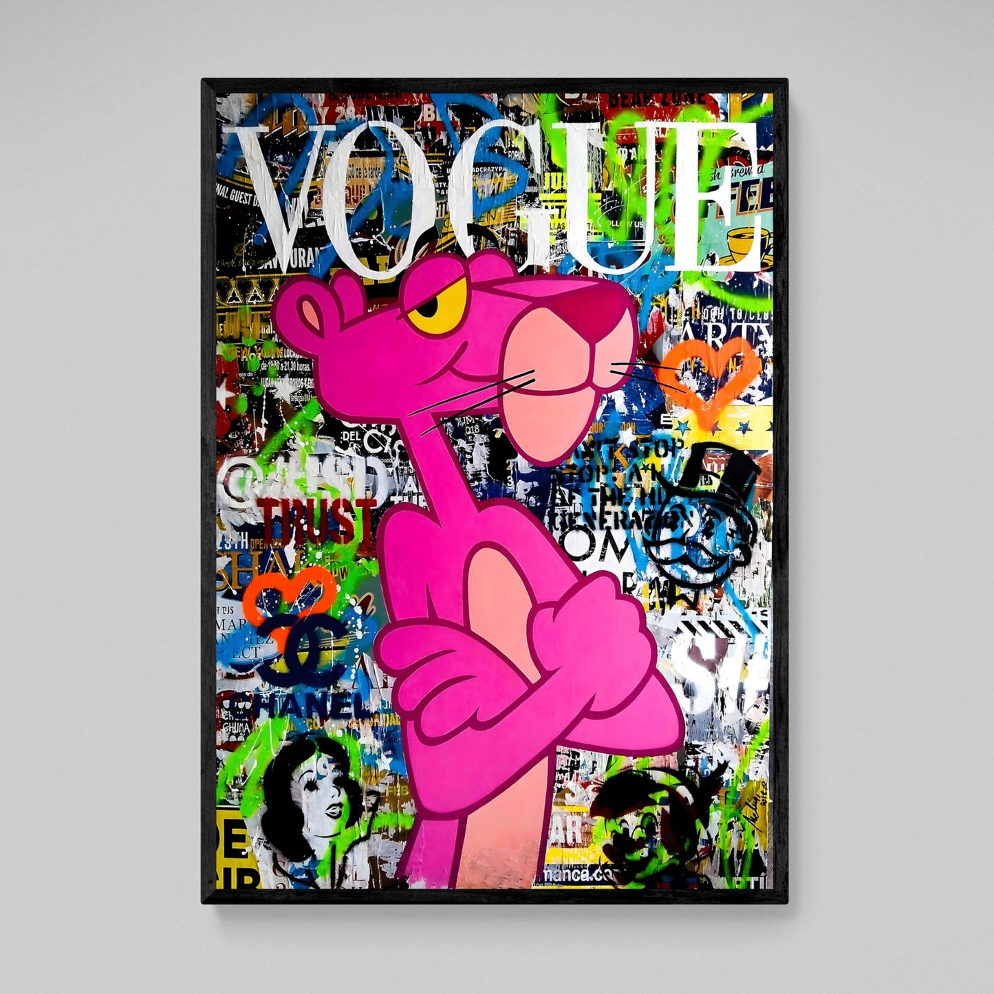 Cuadro Pantera Rosa Pop Art - La Casa Del Cuadro