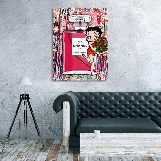 Cuadro Perfume Chanel Rosa - La Casa Del Cuadro