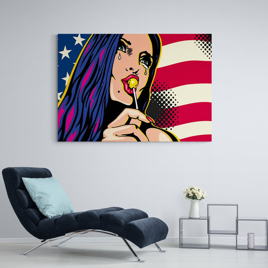 Cuadro Pop Art Americano - La Casa Del Cuadro