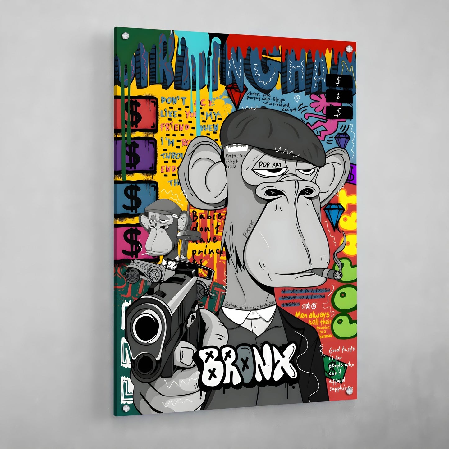 Cuadro Pop Art Bored Ape - La Casa Del Cuadro